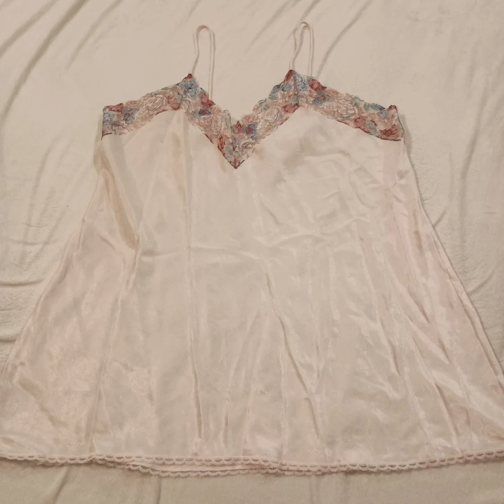 Vintage Wendy Ann Pink Satin And Lace Peignoir Robe And Nightgown Set Size 1X-2X